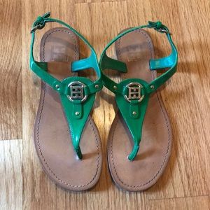Green Tommy Hilfiger sandals